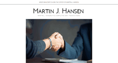 Desktop Screenshot of martinjhansen.com